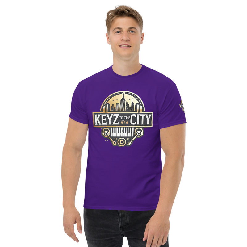 Unisex Keyz classic tee – XL, Purple