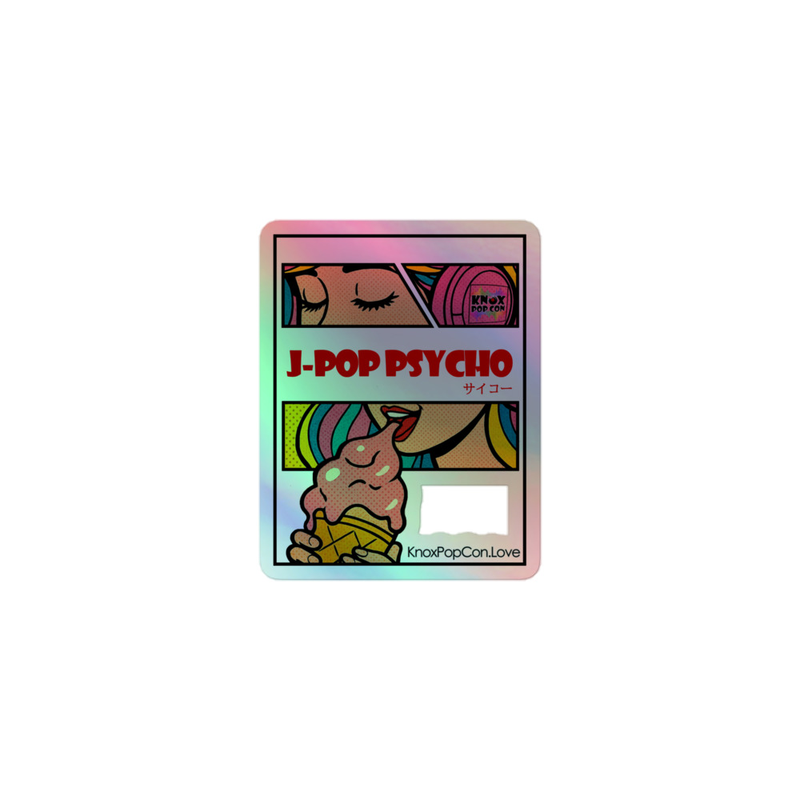 J-Pop Psycho Holographic stickers