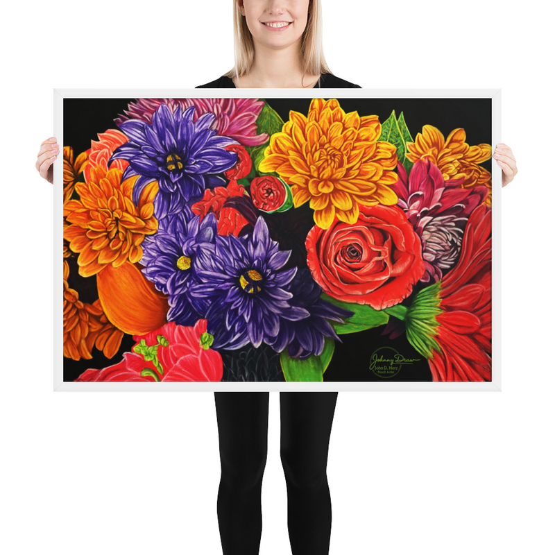 Flower Power Framed Print – Image 6