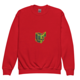 CLE JAH LOVE Youth crewneck sweatshirt / Red / XS