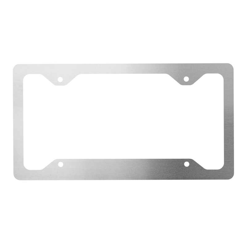 Metal license plate frame