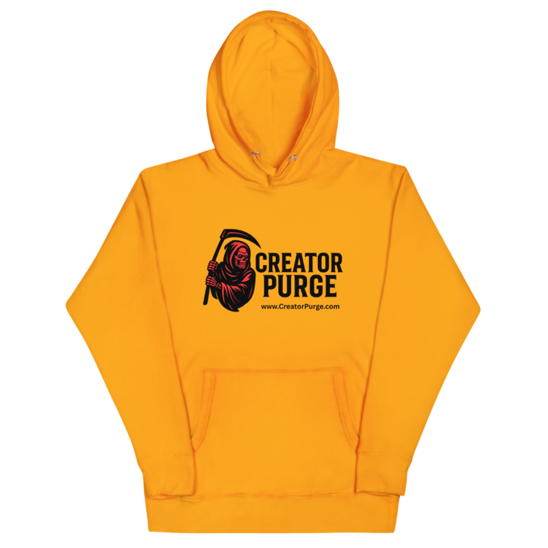 Creator Purge Logo Unisex Hoodie in Team Gold