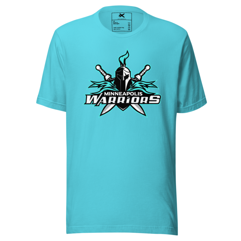 Minneapolis Warriors - Logo Tee – M, Turquoise