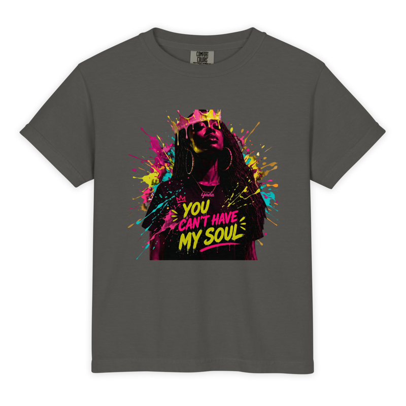 Youth Garment-Dyed Heavyweight "You Can't Have My Soul ijada Portrait" T-Shirt - Comfort Colors 9018