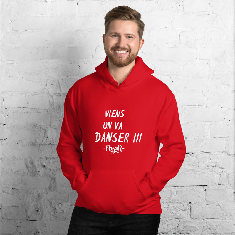 Sweat à capuche Viens on va danser !!