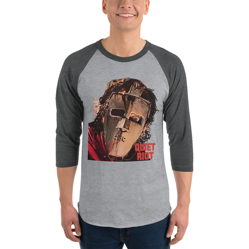 OFFICIAL QUIET RIOT 3/4 sleeve raglan shirt