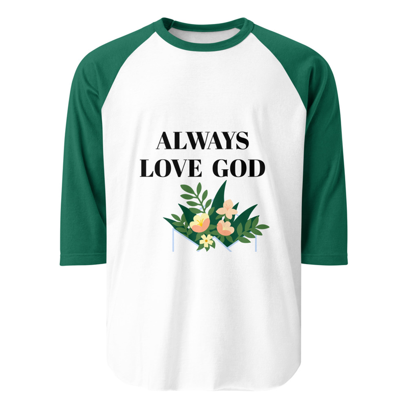 3/4 sleeve raglan shirt — Christ Kingdom Apparel