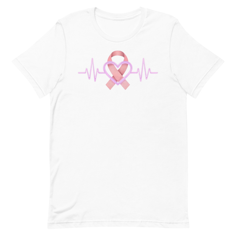 Check On Your Mom Ribbon and Heartbeat t-shirt
