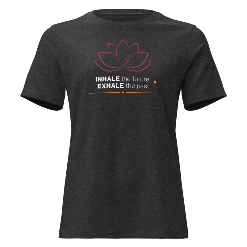 Inhale the Future Women's Relaxed T-Shirt – XL, Dark Grey Heather