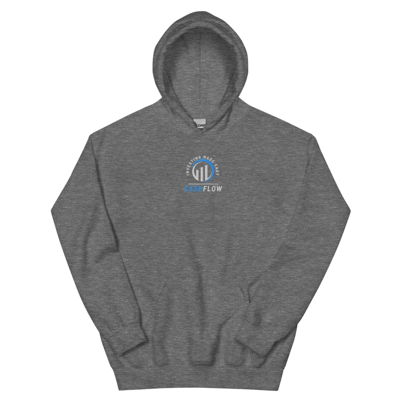 Cashflow Investing Inc Embroidered Hoodie v.1 – XL, Graphite Heather