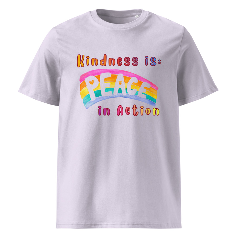 Kindness Unisex Organic Cotton Creator 2.0 T-Shirt – S, Lavender