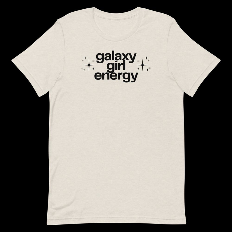 Galaxy Girl Tee – L, Heather Dust
