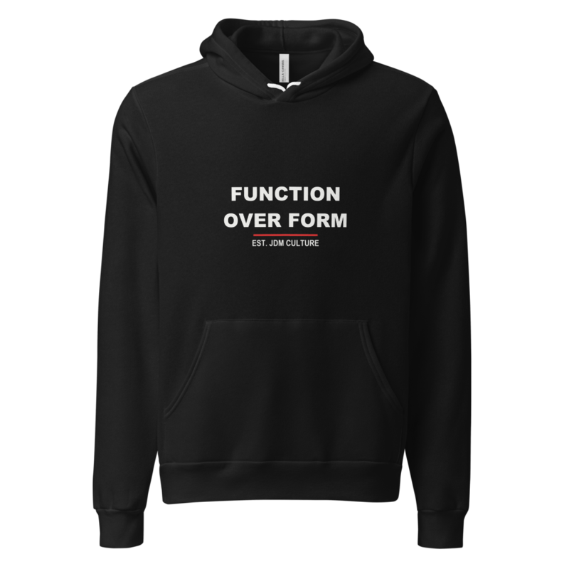 FUNCTION OVER FORM Hoodie mockup