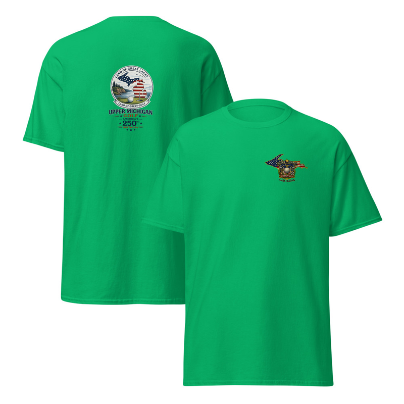 Alger County Veteran's Golf Outing Logo #3 Unisex classic tee – S, Irish Green