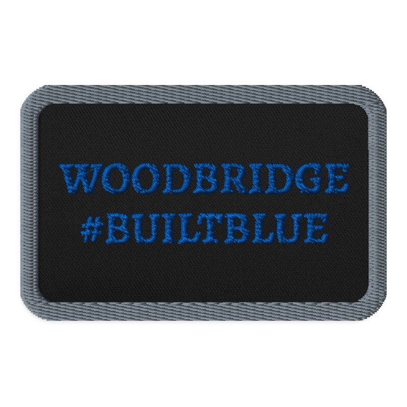 #BUILTBLUE Embroidered patches