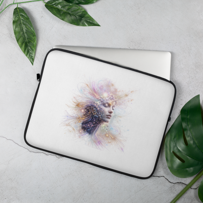 Dissolution: Cosmic Consciousness Laptop Sleeve | Visionary Art of Inner Awakening / 15″