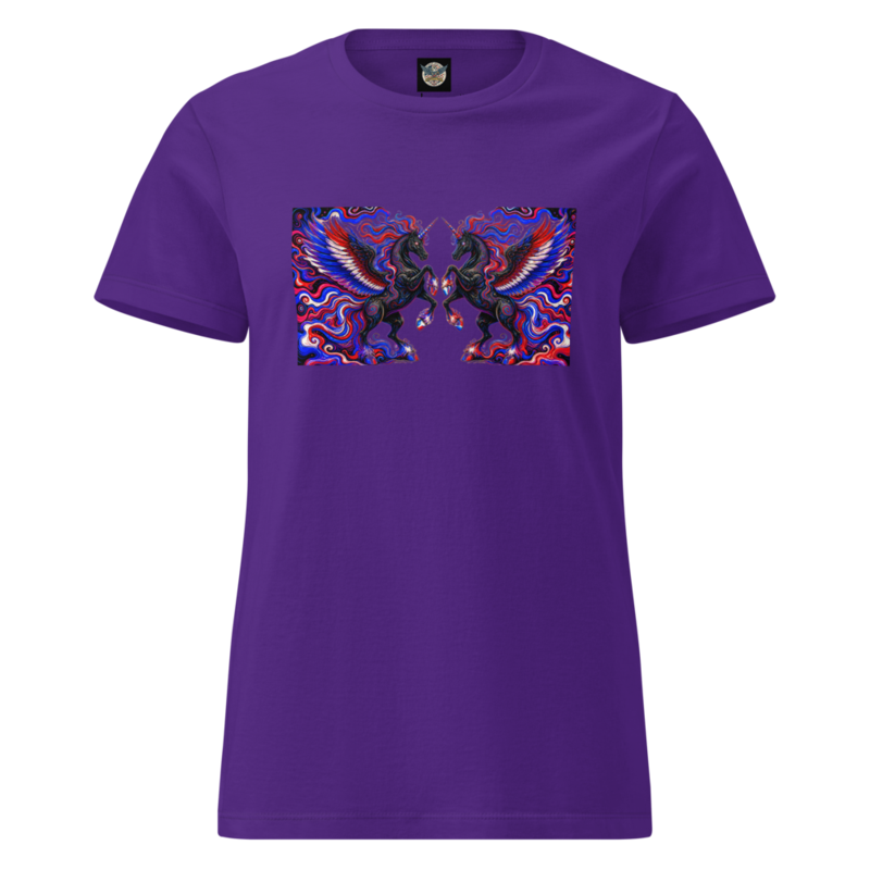 Magic and America-Women’s basic softstyle t-shirt back