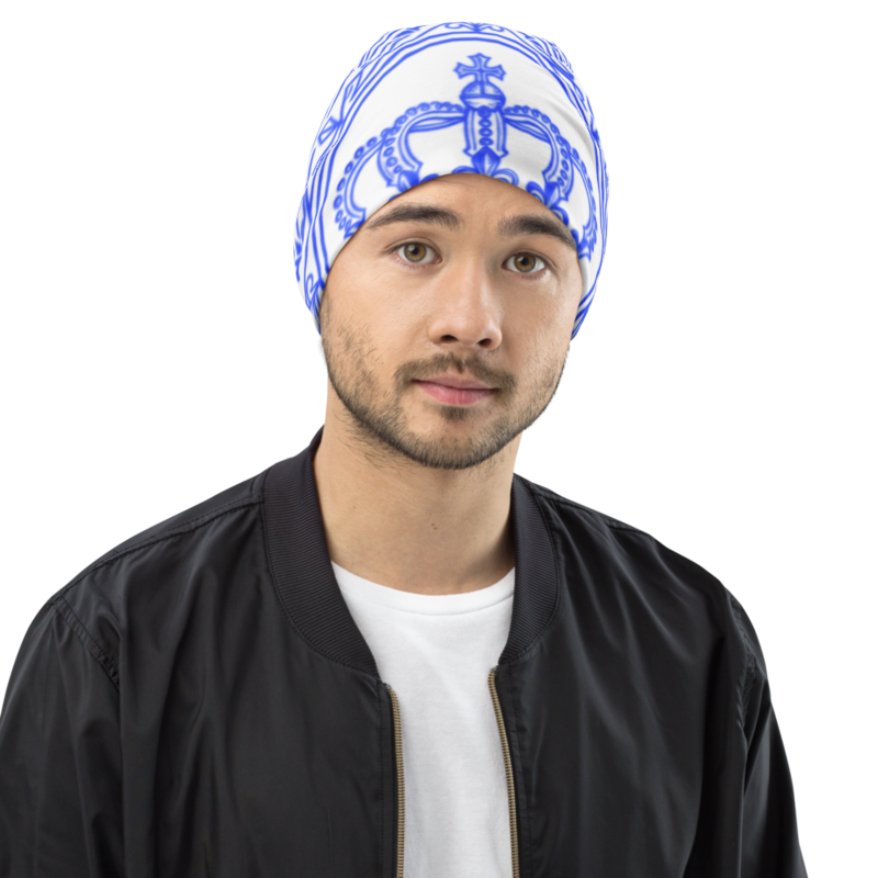 Uncle Benny ® Royal Crest II Beanie Neon Blue EST. 2020