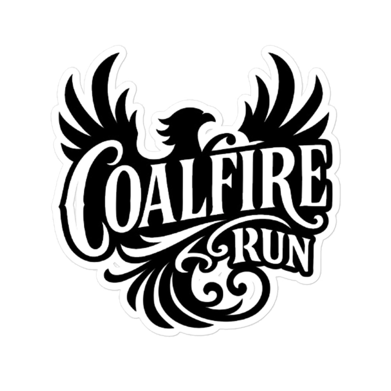 Black and White Logo Sticker