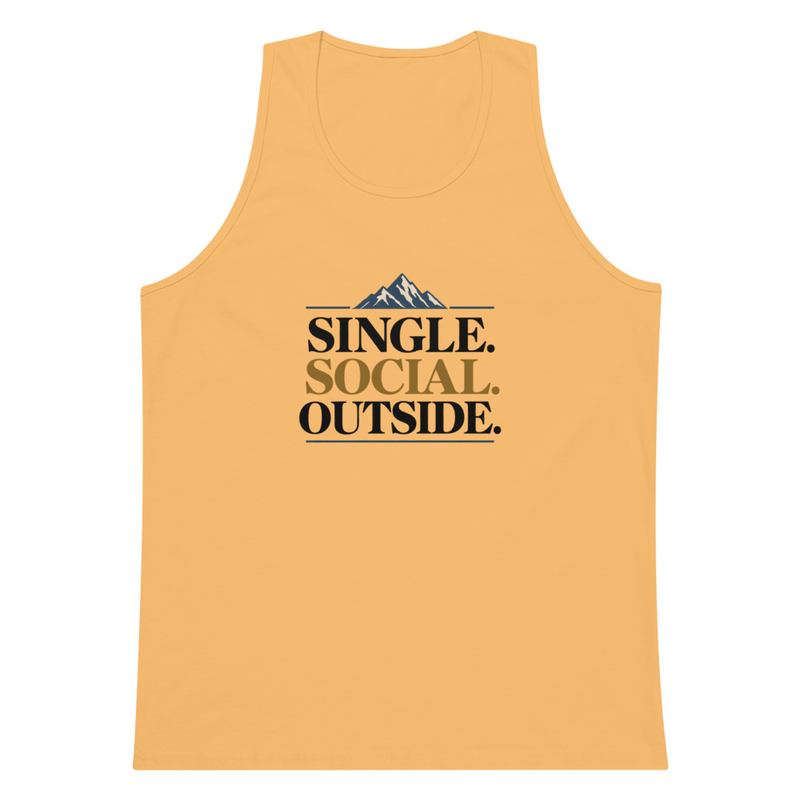 Premium tank top - Single social Outside - all  – XL, Squash