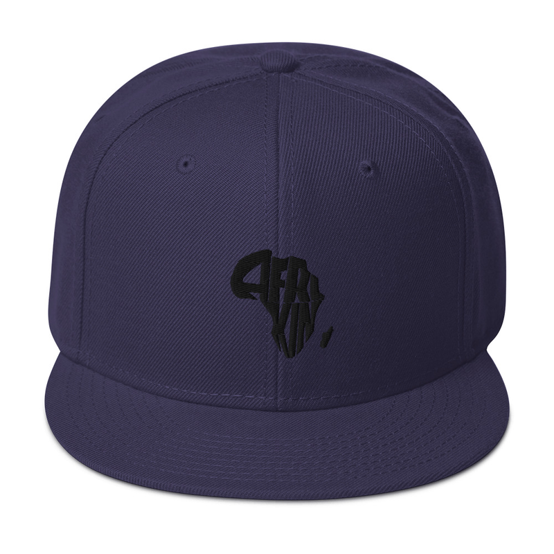 AfriKin Black Snapback Hat