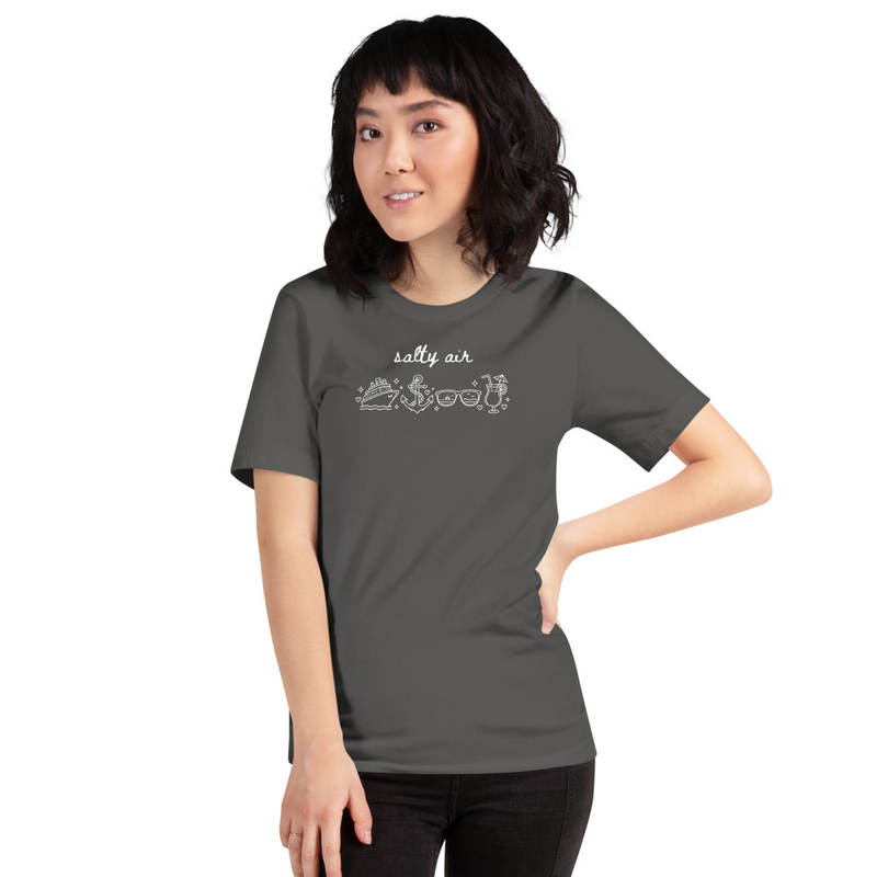 Salty Air Tee – XL, Asphalt