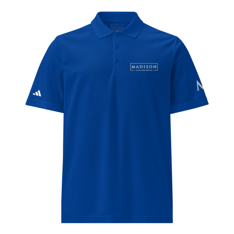Men’s Madison Embroidered Polo – XL, Collegiate Royal