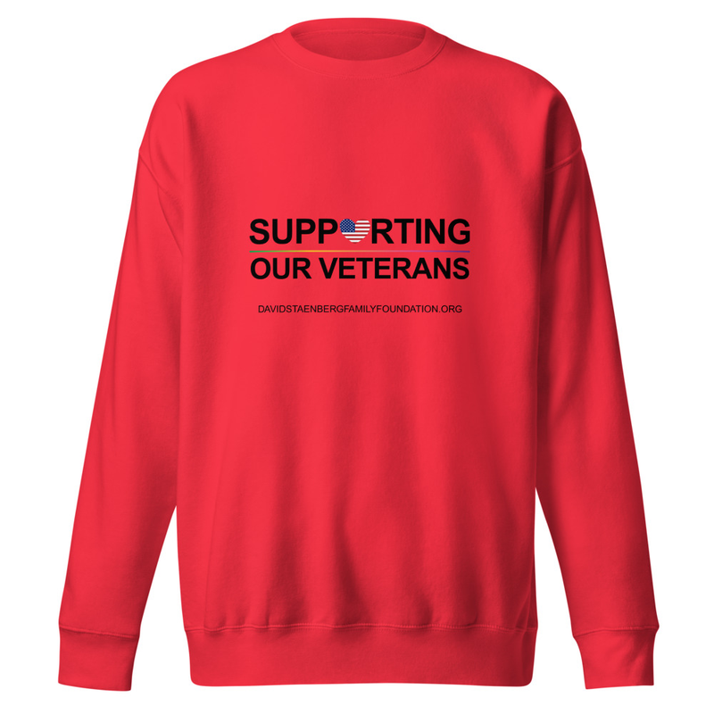 Unisex Premium Sweatshirt | Veteran's Day v1 – M, Team Red