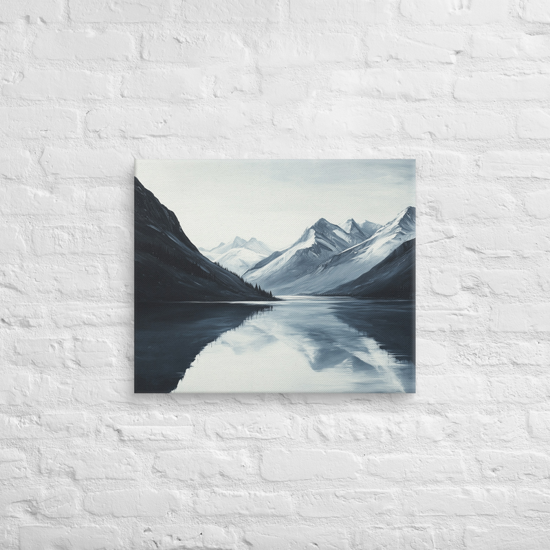 A Peaceful Mountain Scape on Canvas | Wall Art Decor