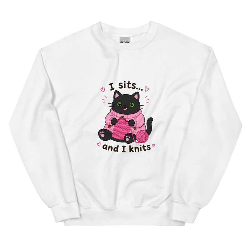 Snaggletooth Knitting Jumper – 5XL, White