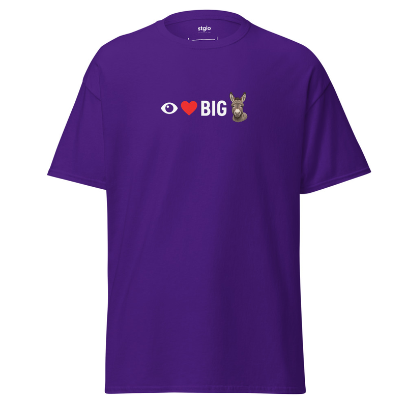 I luv Big A**** Unisex classic tee – S, Purple