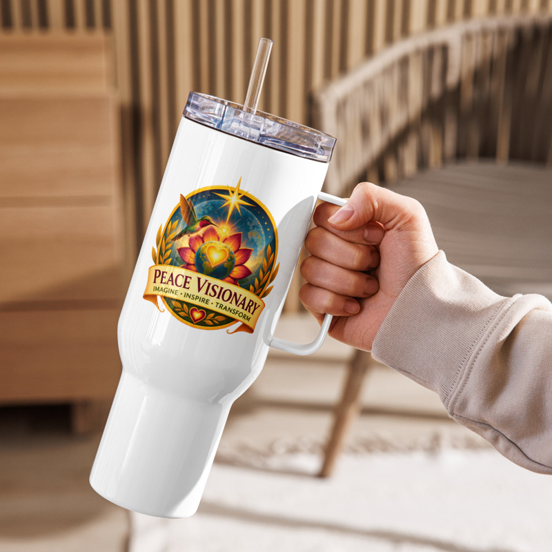 Peace Visionary Travel mug with handle