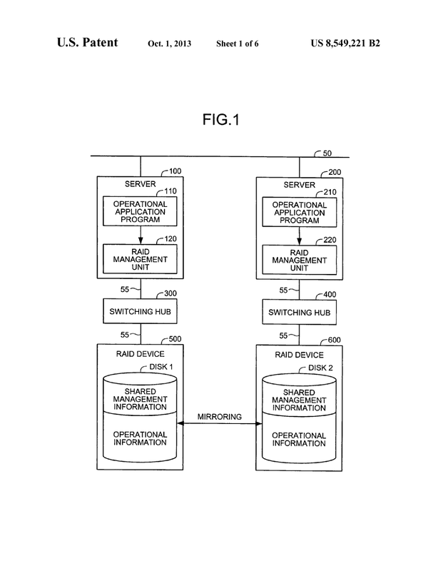Patent US8549221 - Shadows Reflect, Data Flows - default