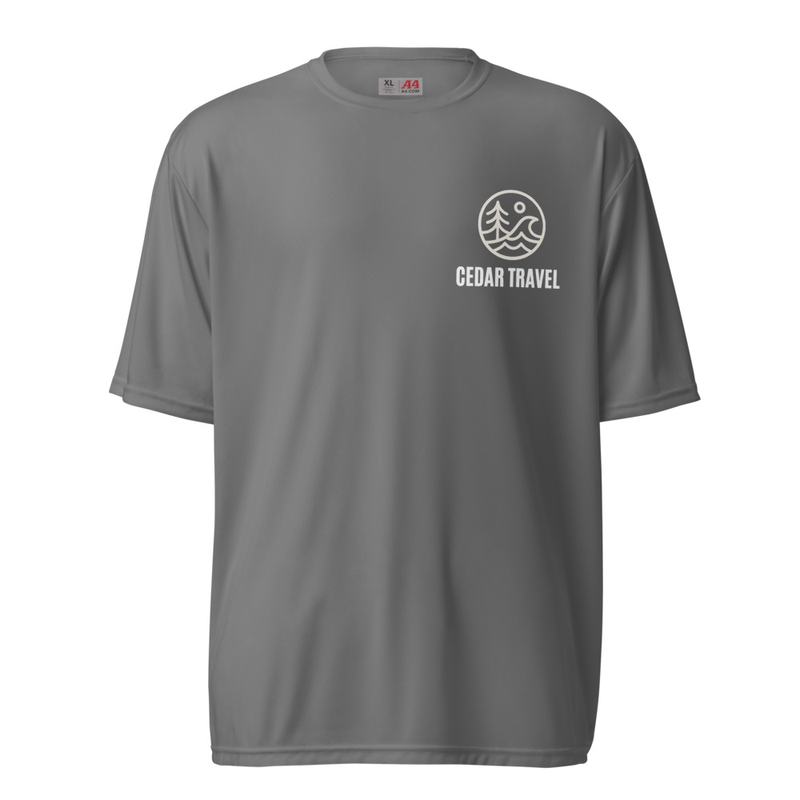 Men's Dry Fit Cedar Logo Shirt – 4XL, Graphite