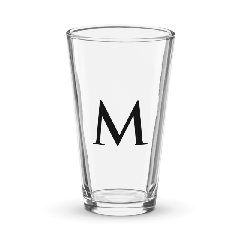 M Pint Glass