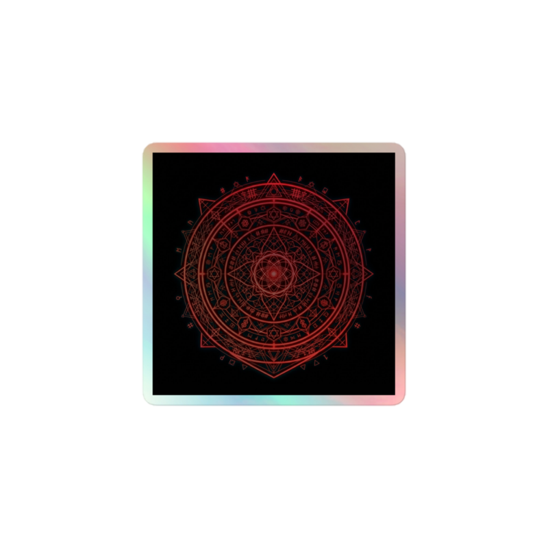 Uncle Benny ® Quantum Encryption IBM Quantum Computer Sticker Neon Red EST. 2020