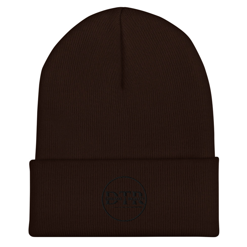 DTR Cuffed Toque/Beanie Black Logo