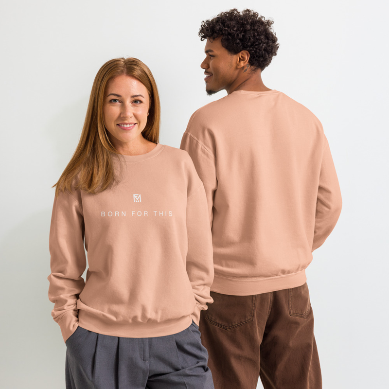 Born for This™ Premium Crew Neck Sweatshirt ( Unisex ) – XL, Peachy