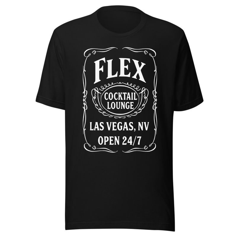 Flex Vintage Logo Black Unisex t-shirt — Black