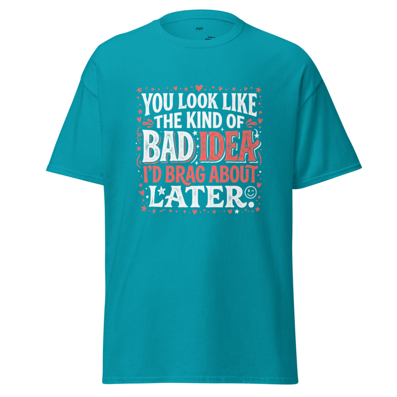 Bad Idea Unisex classic tee – S, Tropical Blue