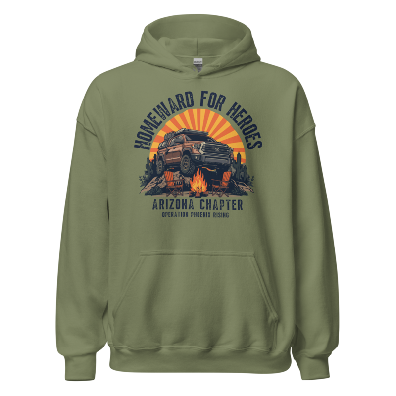 Arizona Chapter Unisex Hoodie – XL, Military Green