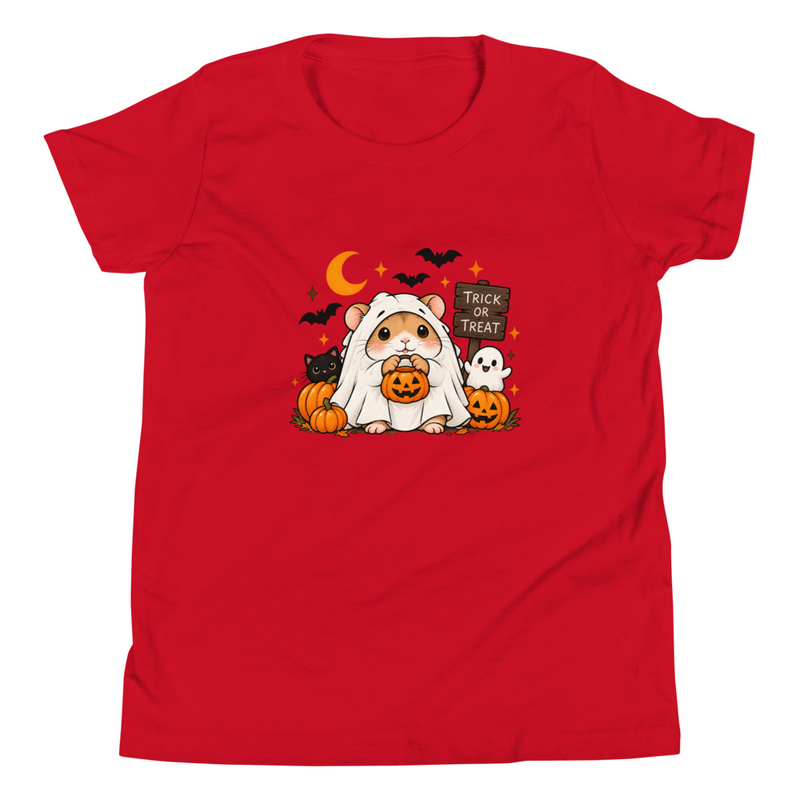Halloween T-Shirt Cute Ghost Hamster Pumpkin Halloween Shirt – view 3