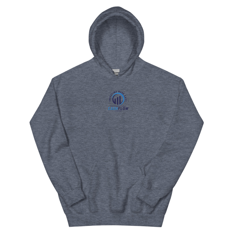 Cashflow Investing Inc Embroidered Hoodie v.2 – XL, Heather Sport Dark Navy