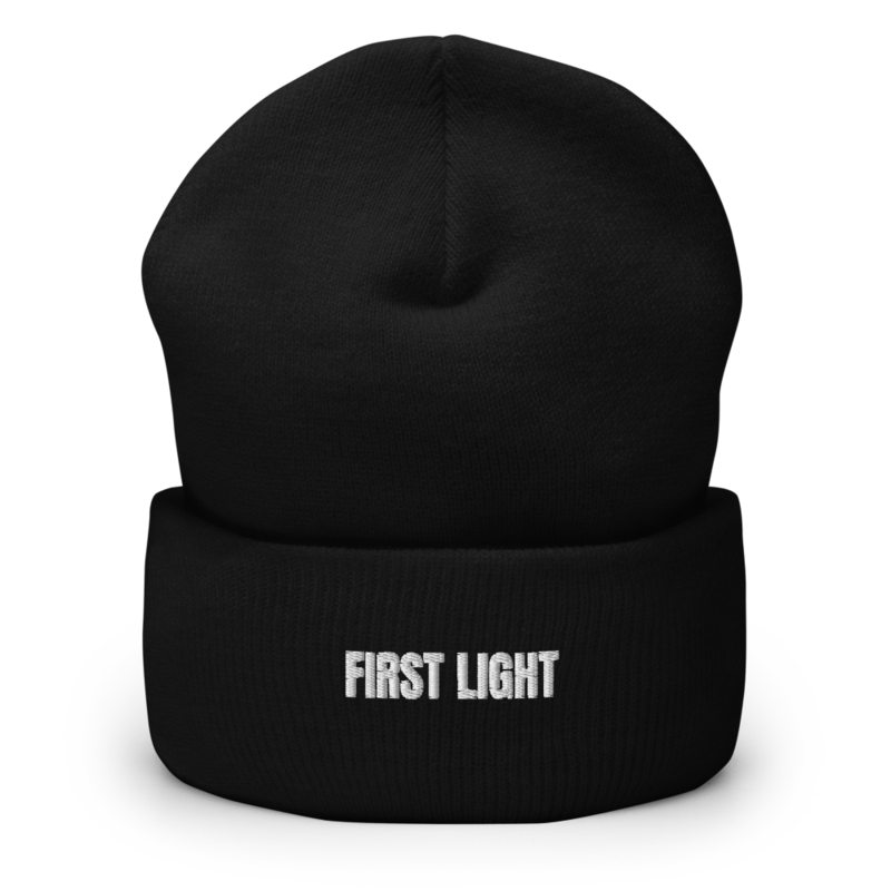 FIRST LIGHT Beanie mockup