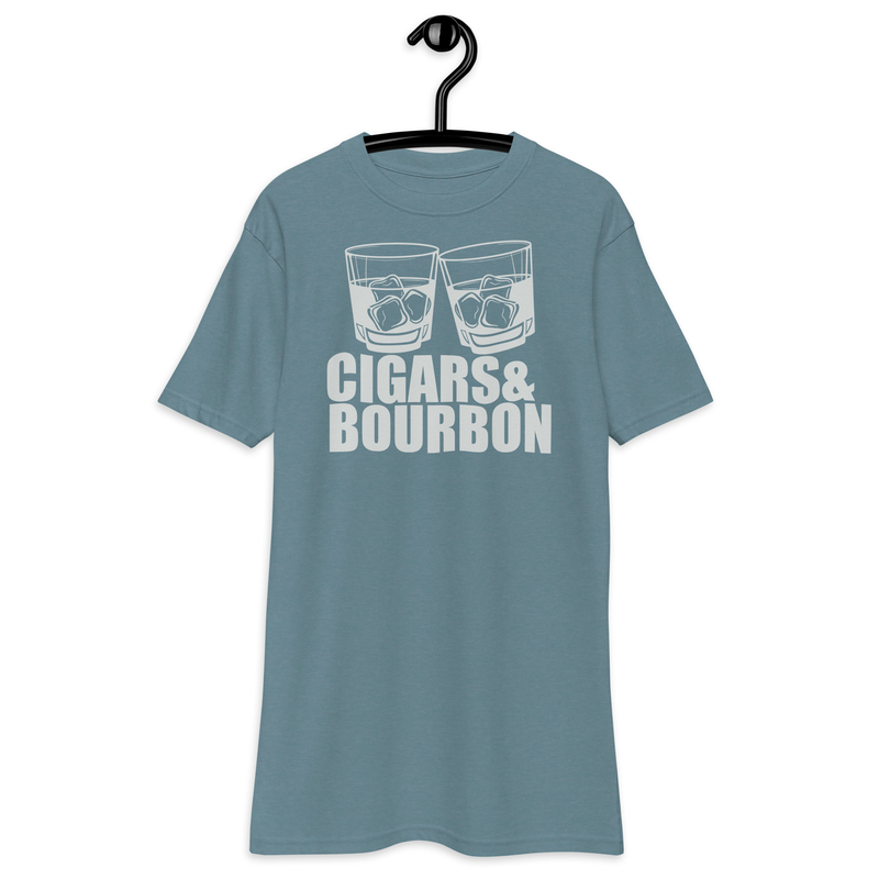 Cigars and Bourbon - Whiskey Stogie - Men’s premium heavyweight tee
