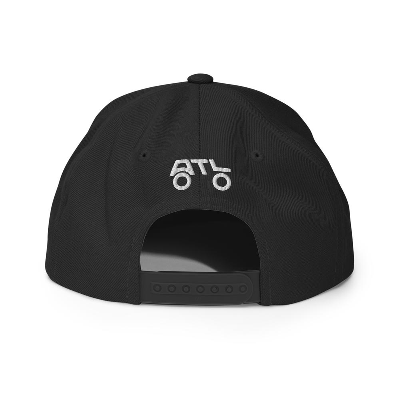 Snapback Hat - WHITE (REAR BRAND MARK)