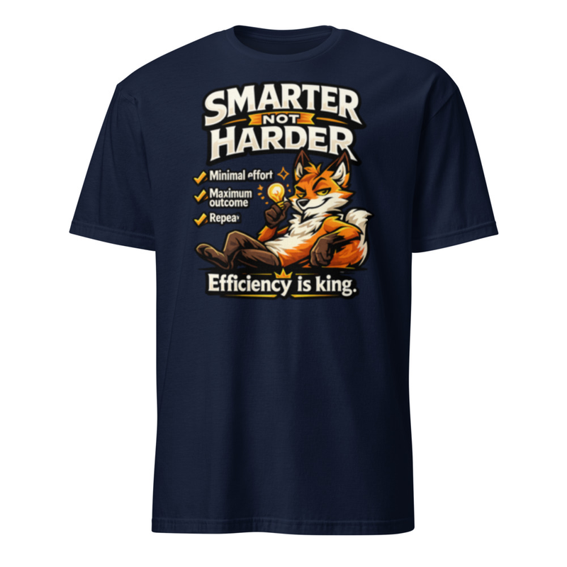 Smarter Not Harder Tee – 3XL, Navy