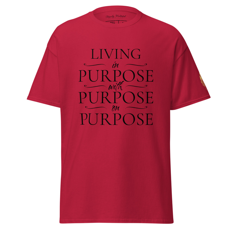 Unisex Soft Tee - in with on Purpose – M, Cardinal