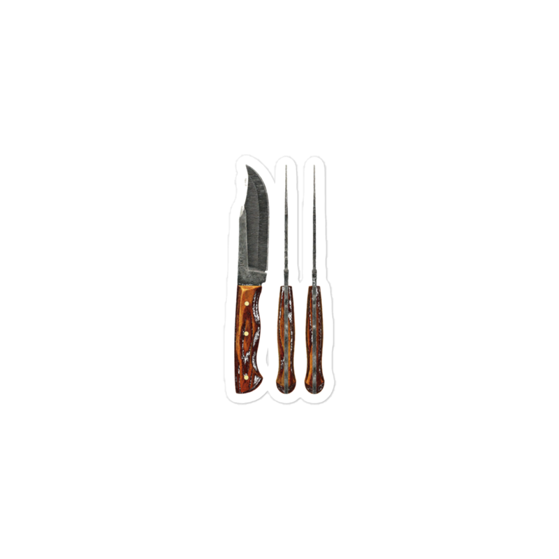 Full Tang Sticker mockup