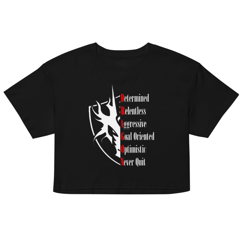Women’s Anagram Black crop top